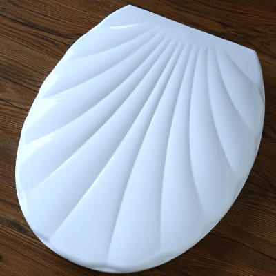 Shell pattern plastic toilet lid A-30055