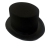 black Non-woven Lincoln's top hat