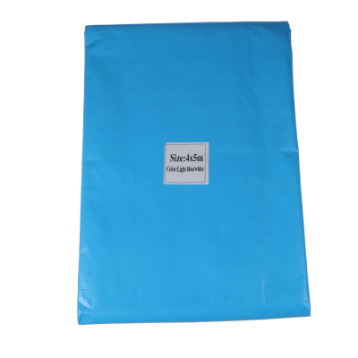 Sky blue white rain cloth paulin No.00-10