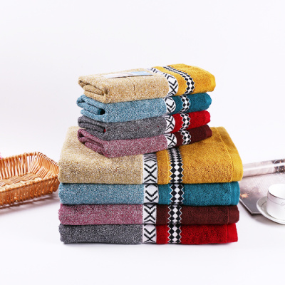 Hot sale 100% cotton bath towel diamond argyle towel plain weave beach  towel