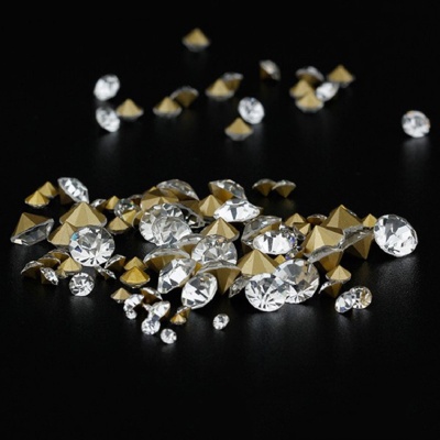 SS9A level bottom tip diamond White glass diamond jewelry accessories 
