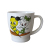 White Ceramic coffee cartoon mug for children gift mug
