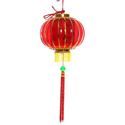 Decorative red lantern trotting horse lamp