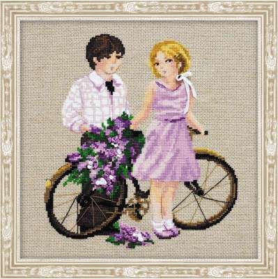 Diy diamond painting figure and bicycle  with full Diamond Cross Stitch  30*30cm 