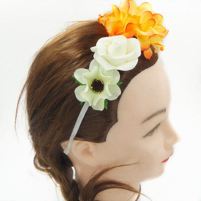 Big Peony Flower Hairband Accessory For Girl wear headwear Taking Photo Beautiful