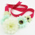 Two Using Peony Flower Headband and Waistband for girls tour taking photo Accessory