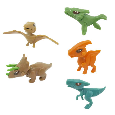 A variety of small dinosaur toy assembled puzzle can be installed