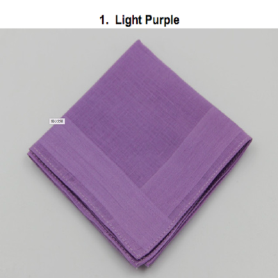 Cold tone pure color 100% cotton woven stripe Handkerchief square towel