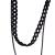 Double-layer rhinestone decoration necklaces women's short collarbone necklaces