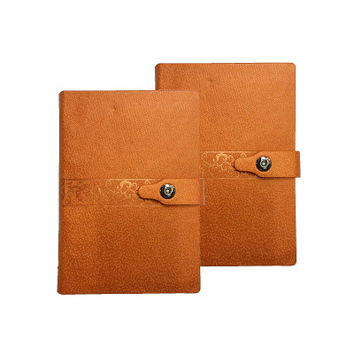 Notebook 25K high-end metal buckle PU leather loose-leaf notebook business