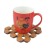 New Valentine's day Design Ceramic Mug for 200ml of red color