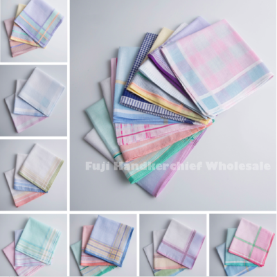 Pure cotton elegant satin stripe handkerchief