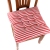 Washed canvas stripe cushion dining chair cushion