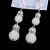 Women's fashion pearl earrings