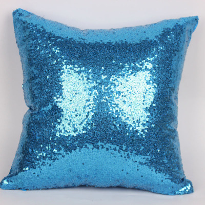 Sequin pillow case of bamboo sofa cushions embroidered film cushions solid color pillow case