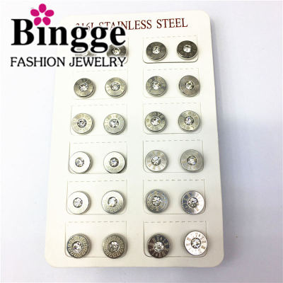 Stainless steel earrings prevent power flow personality earrings