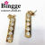 South American popular jewelry iron sheet studded with shining earring