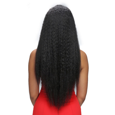 Brazilian Kinky Straight Hair Weave Bundles Human Hair Remy Hair Natural Black