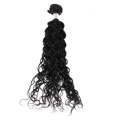 Brazilian natural French curly Virgin H black uman Hair