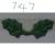 Jewelry Accessories 747 satin leaves
