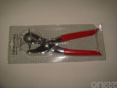 Punching pliers, and belt clip pliers