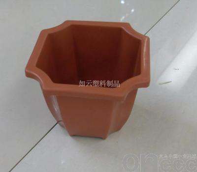 Wholesale Supply Plastic Flowerpot 140*140*120 Square Small Flower Pot