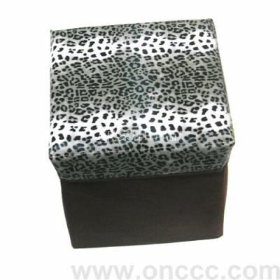 Leopard print stool folding chair storage stool
