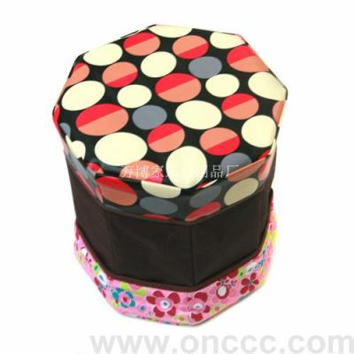 Circular pattern octagonal stool stool folding chairs folding chair storage stool