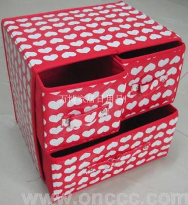Lingerie bra storage box tiered storage box storage bins/2 ply 3 drawer/storage box