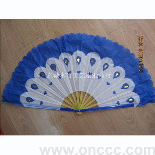 peacock open screen feather dance fan wholesale