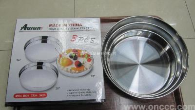 Stainless Steel Kitchenware Cake Plate
