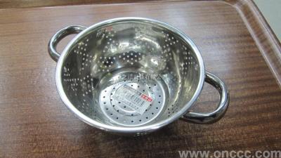 Stainless Steel Kitchenware with Ears Rice Rinsing Sieve