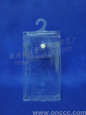 PVC transparent packaging bag.