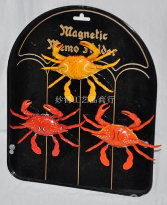 Angular crab fridge magnet