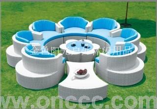 花型沙发系列 编藤大型沙发 组合沙发