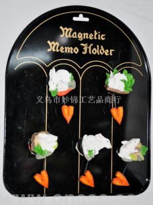 Rabbit rock fridge magnet