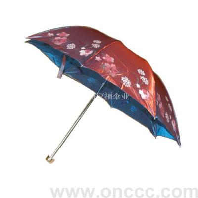 Pale colour bronzing umbrella 8 open