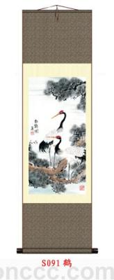 Decorative Crafts Daily Necessities Daily S0077 Crane Silk Hanging Painting