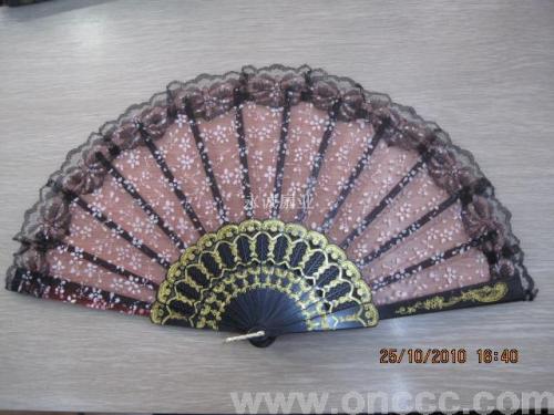 9-inch single-layer lace plastic fan 03