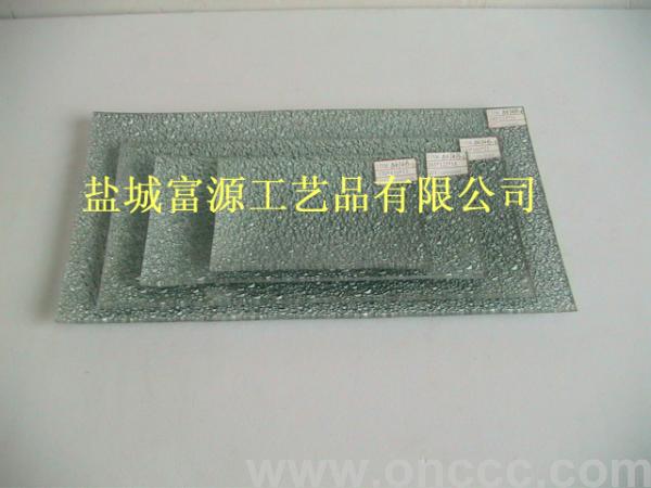 8674B烤漆玻璃长方果盘