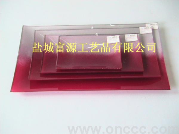8682D烤漆玻璃果盘