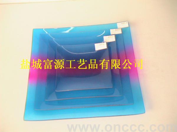 8681G烤漆玻璃果盘