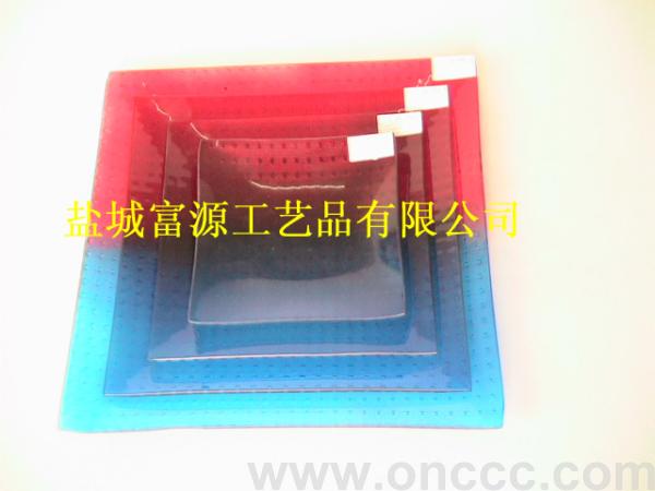 8679G烤漆玻璃果盘