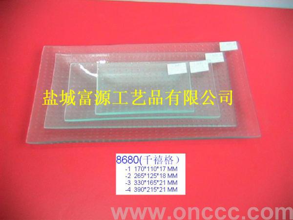 8680压花板玻璃果盘