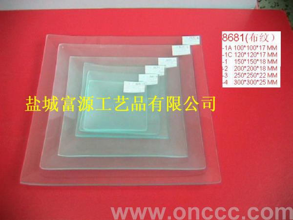 8681压花板玻璃果盘