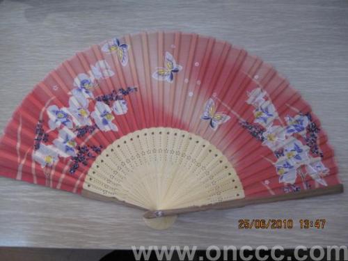 two-color flower craft fan