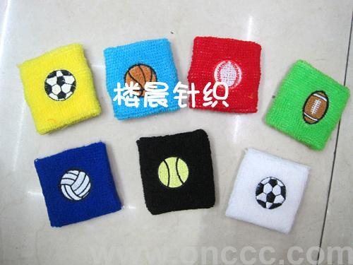 football basketball rugby volleyball wristband ball pattern knitted wristband