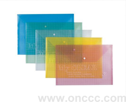 209FC6丝一次性纽扣袋按扣袋透明资料文件袋