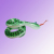 Inflatable toys Green Snake PVC inflatable toy