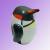 Penguin inflatable toy, medium PVC inflatable toy